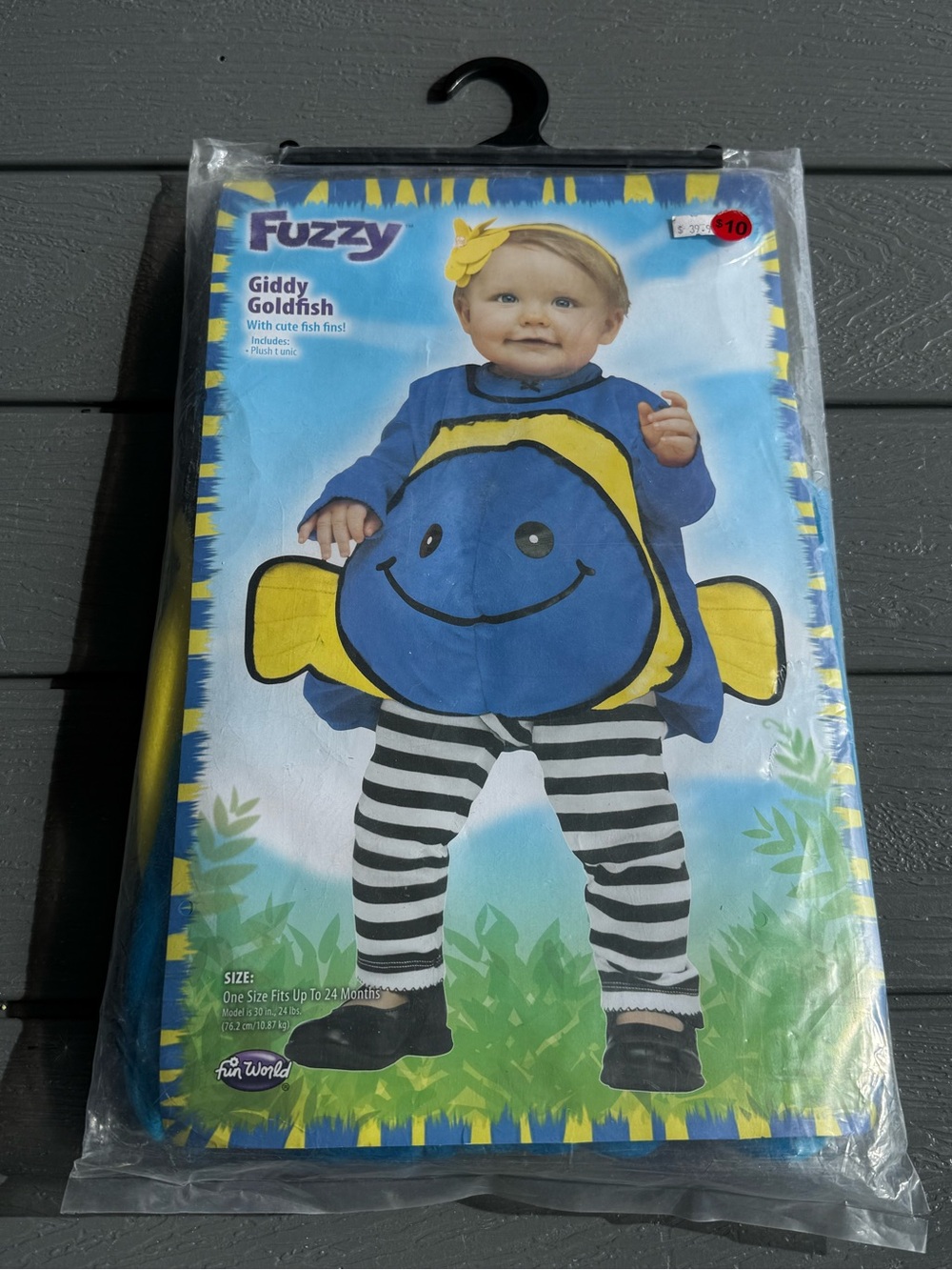 Giddy Goldfish Kids Costume - Blue & Yellow sz up to 24 months